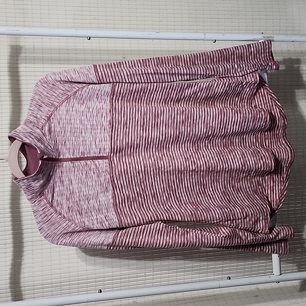 Avia long sleeve 3/4 zip pullover training pink women's size XL.
